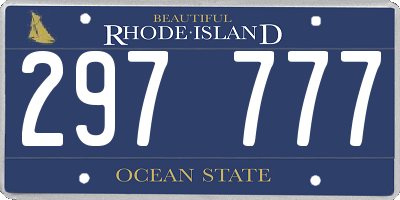RI license plate 297777