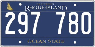 RI license plate 297780
