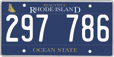 RI license plate 297786