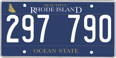 RI license plate 297790