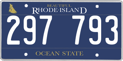 RI license plate 297793