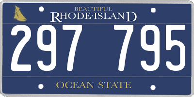 RI license plate 297795