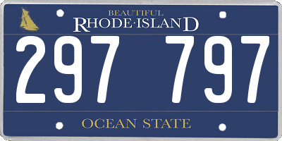 RI license plate 297797