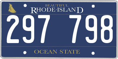 RI license plate 297798