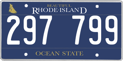 RI license plate 297799