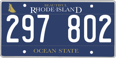 RI license plate 297802