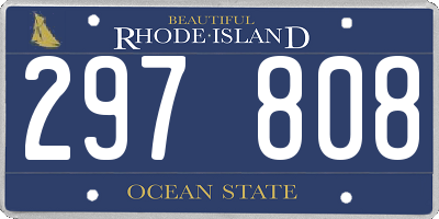 RI license plate 297808