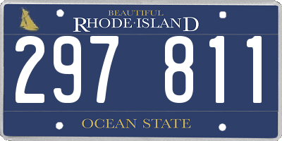 RI license plate 297811