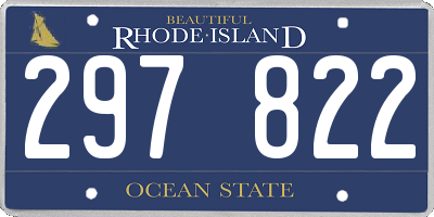 RI license plate 297822