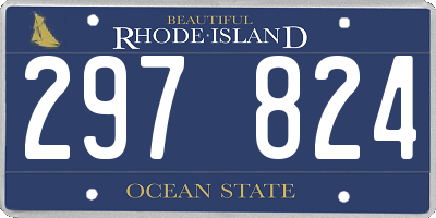 RI license plate 297824