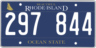 RI license plate 297844