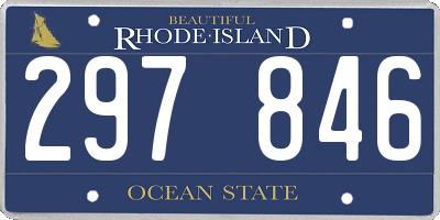 RI license plate 297846