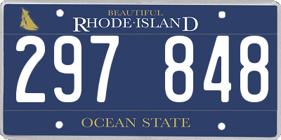 RI license plate 297848