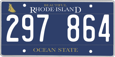 RI license plate 297864