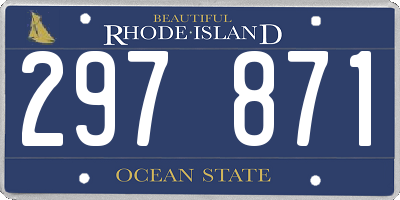 RI license plate 297871
