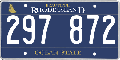 RI license plate 297872