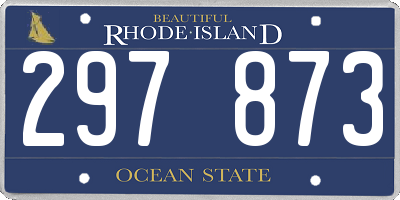 RI license plate 297873