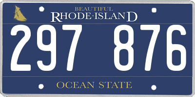 RI license plate 297876