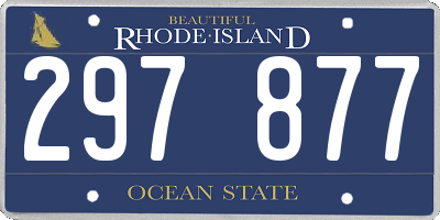 RI license plate 297877