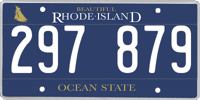 RI license plate 297879