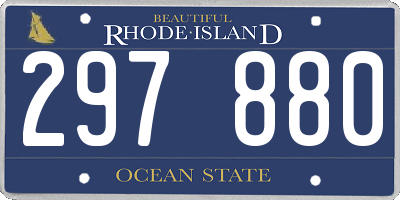 RI license plate 297880