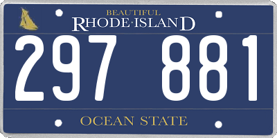 RI license plate 297881