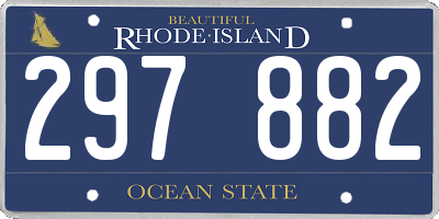 RI license plate 297882