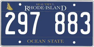 RI license plate 297883