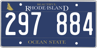 RI license plate 297884