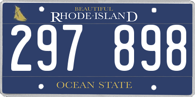 RI license plate 297898