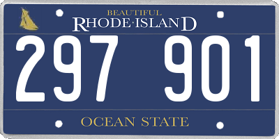 RI license plate 297901