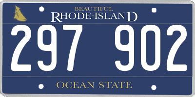 RI license plate 297902