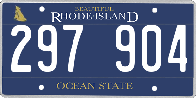 RI license plate 297904