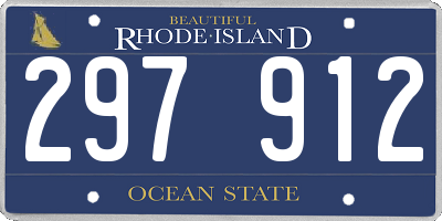 RI license plate 297912