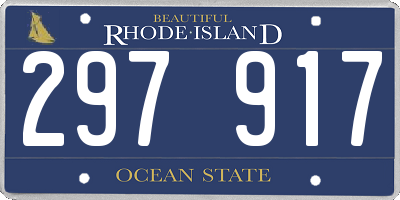 RI license plate 297917