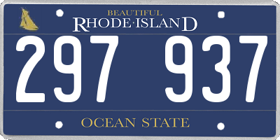 RI license plate 297937