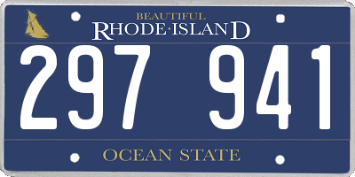 RI license plate 297941