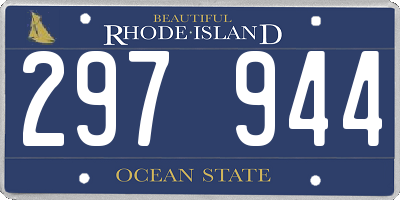 RI license plate 297944