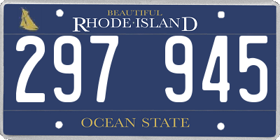 RI license plate 297945