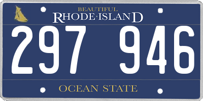 RI license plate 297946