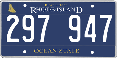 RI license plate 297947