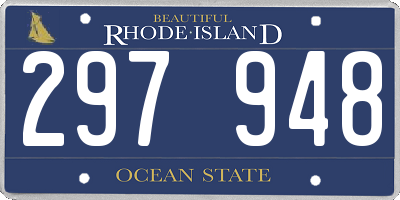 RI license plate 297948