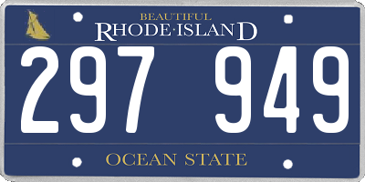 RI license plate 297949