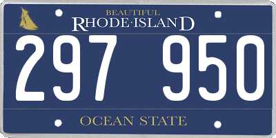 RI license plate 297950