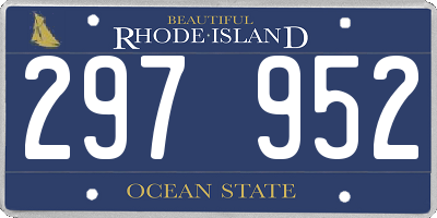 RI license plate 297952
