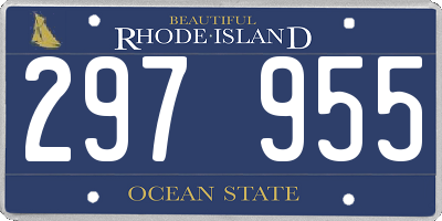 RI license plate 297955