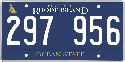 RI license plate 297956