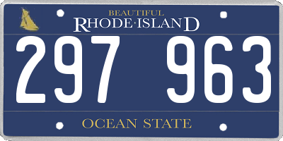 RI license plate 297963