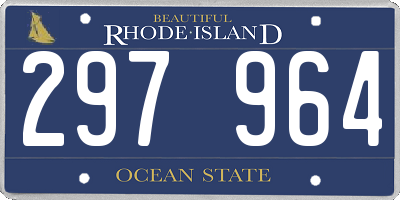 RI license plate 297964