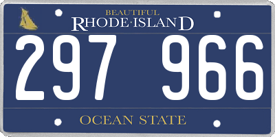 RI license plate 297966